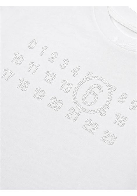 T-shirt con strass MM6 KIDS MAISON MARGIELA | M61134 MM04IM6102